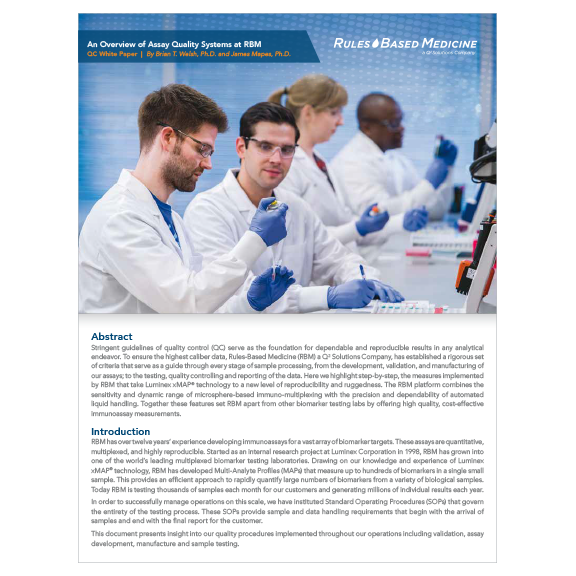 Assay Quality Control White paper